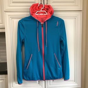 Reebok women’s Playdry hooded mesh jacket